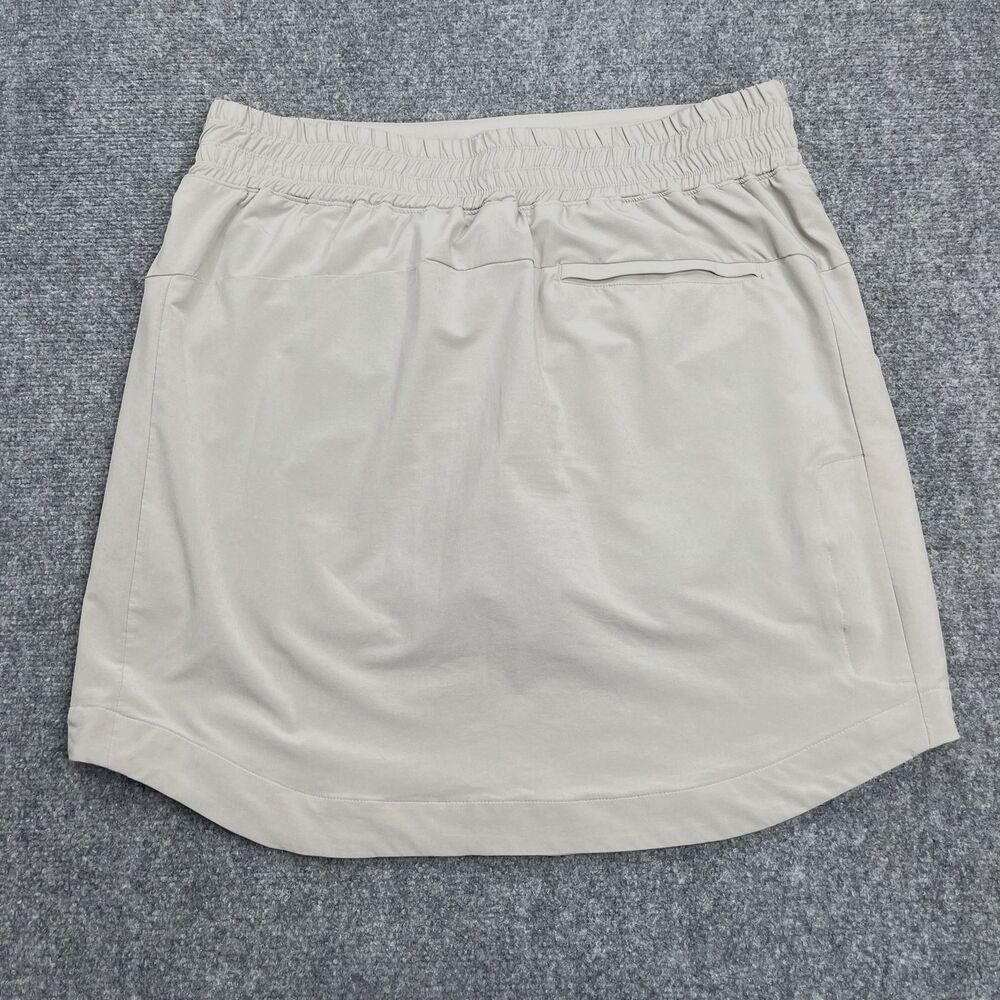 Coolibar Skort Womens Large Beige Pisa Travel UPF 50+ Sun Protection Pockets - Picture 2 of 10